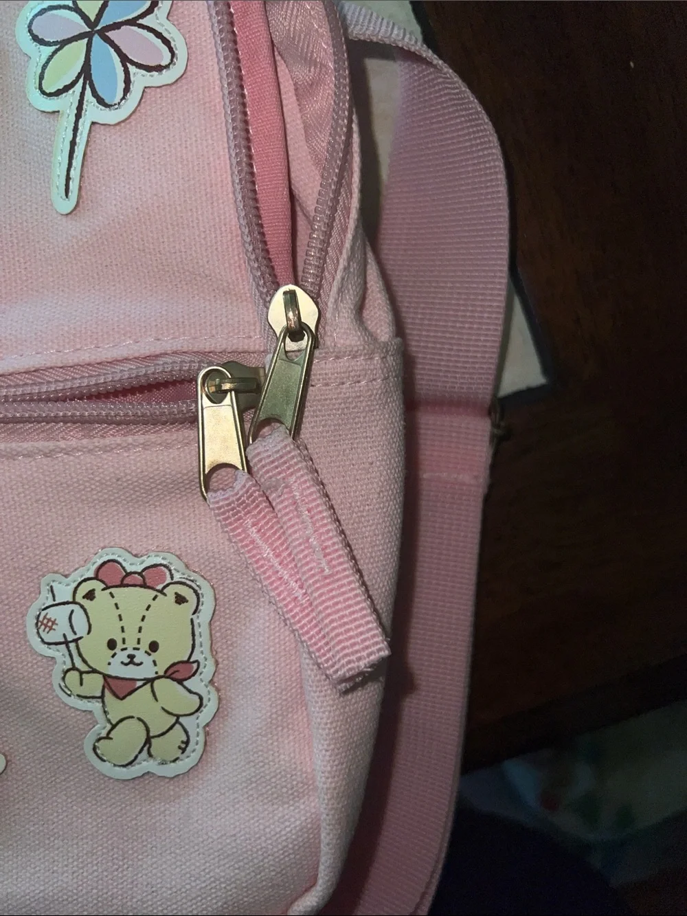 Hello Kitty Pink Kids Mini Backpack with Patch Decorations